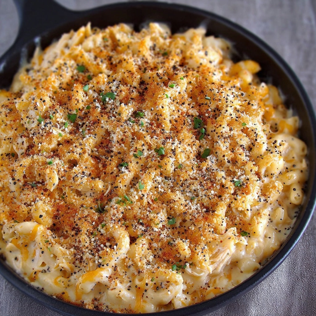 Everything Bagel Seasoning Chicken Cheese Mac & Cheese