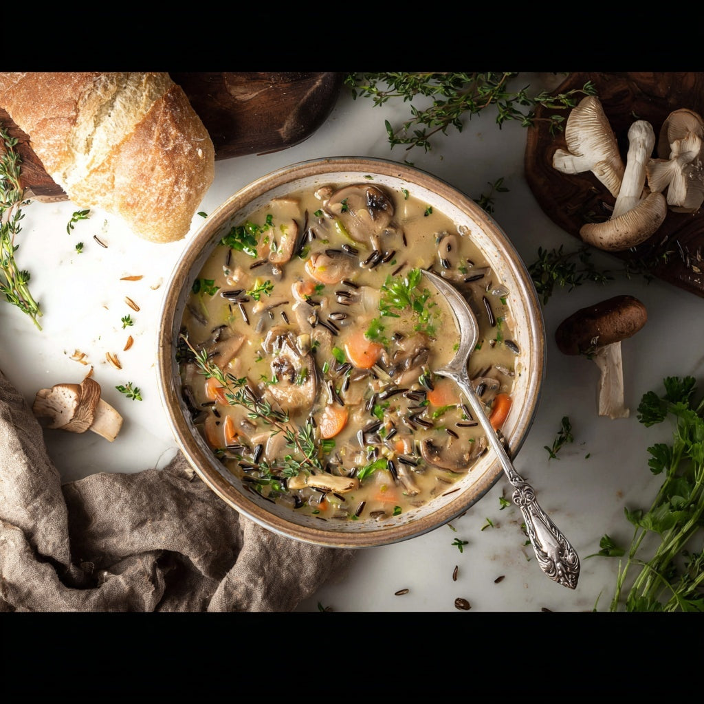 Wild Rice and Mushroom Soup