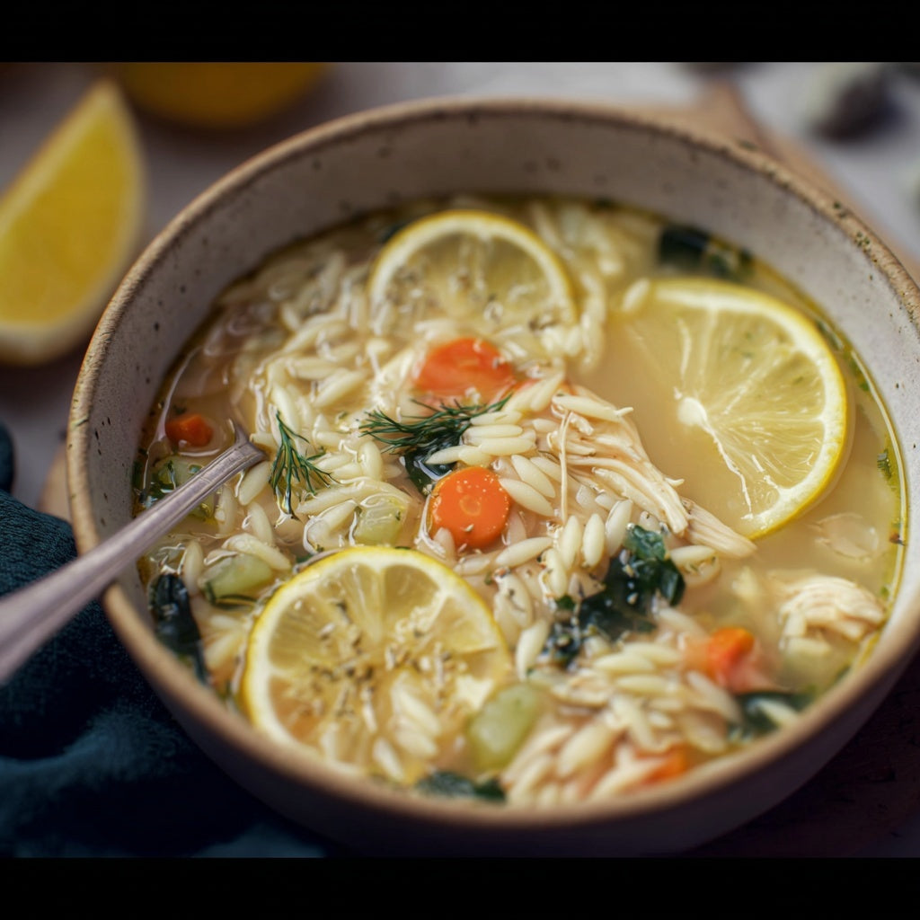 Lemon Orzo Chicken Soup