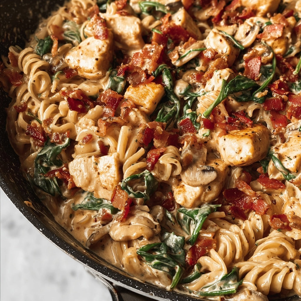 Rustic Chicken Bacon Pasta