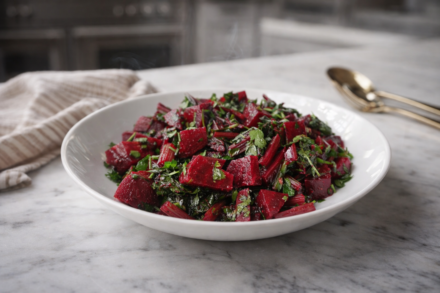 Vegan Beets, Lemon & Herb Salad