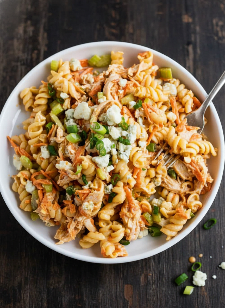 Buffalo Chicken Pasta Salad