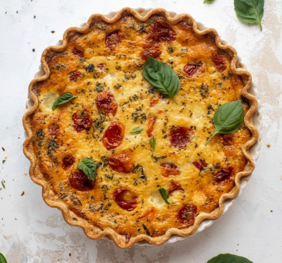 Caprese Quiche