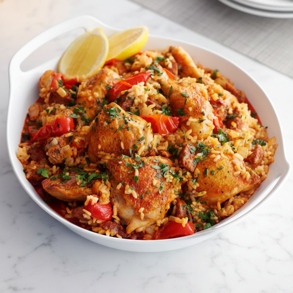 Chicken and Chorizo Spanish Paella