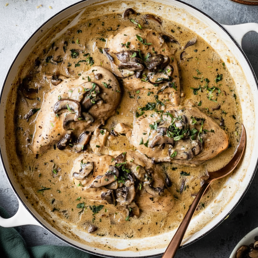 Chicken and Mushroom Fricassee