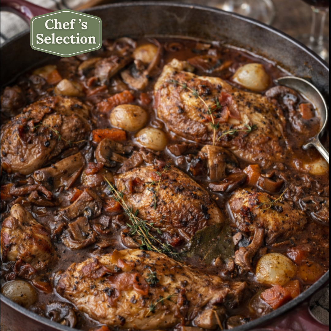 Coq au Vin (French Red Wine Chicken)