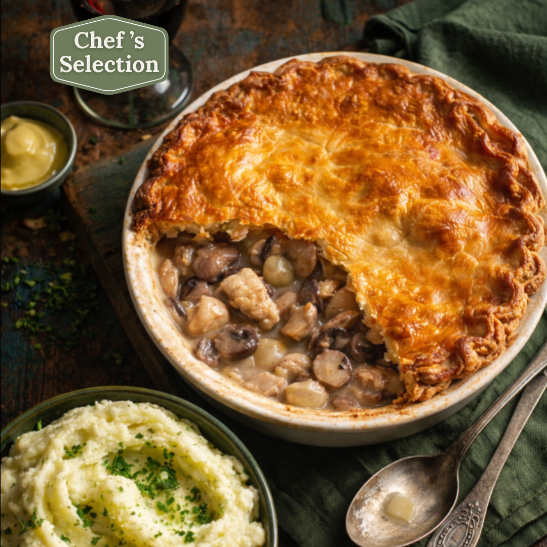 Coq au Reisling Pie (Reisling chicken pie)