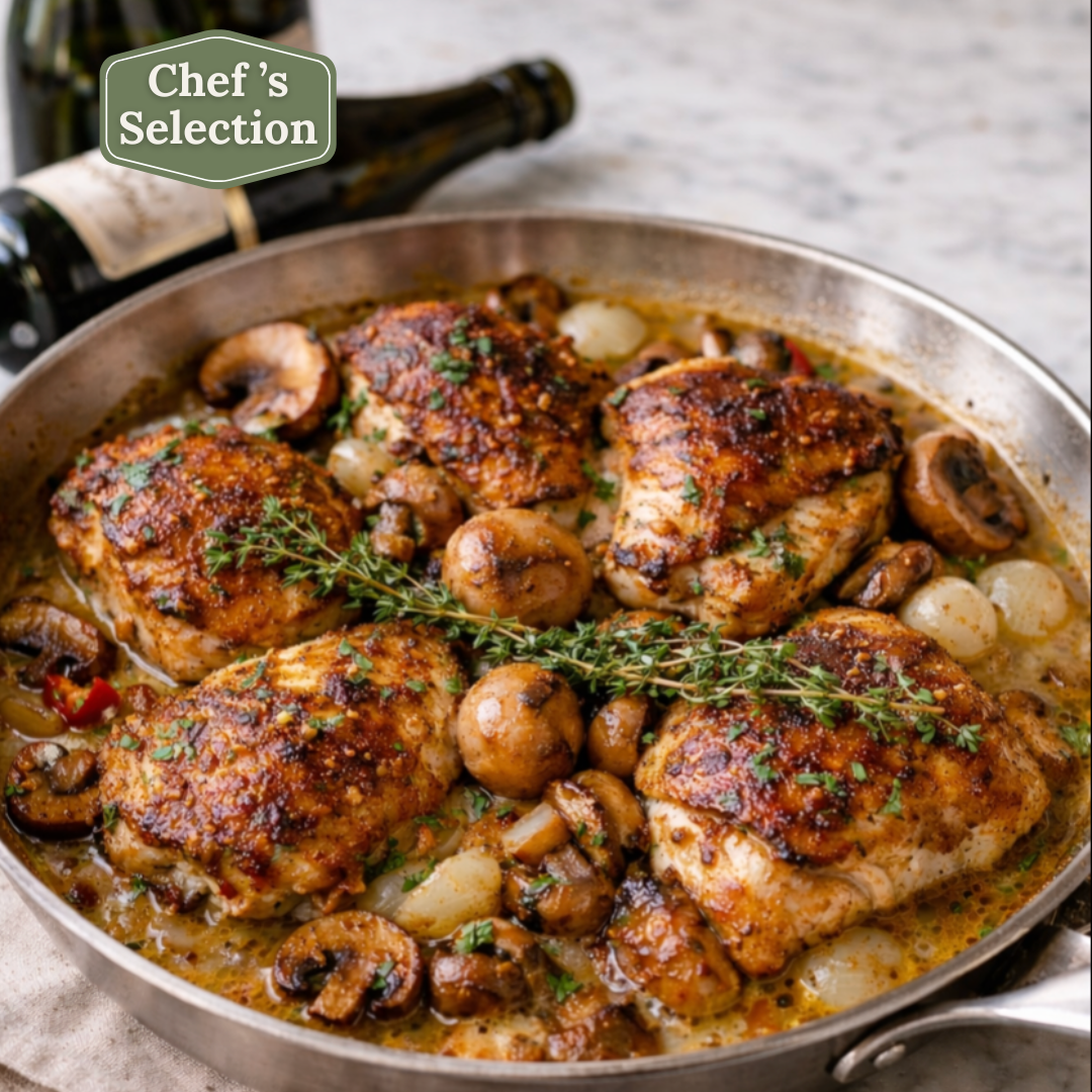 Coq au Champagne (Champagne Chicken)