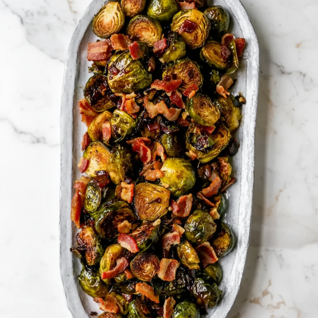 Roasted Brussel Sprouts with Applewood Bacon