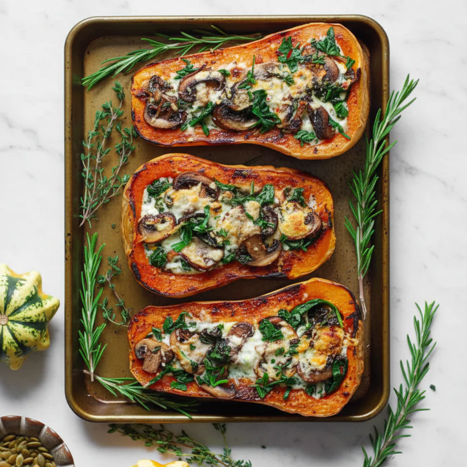 Stuffed Butternut Squashes