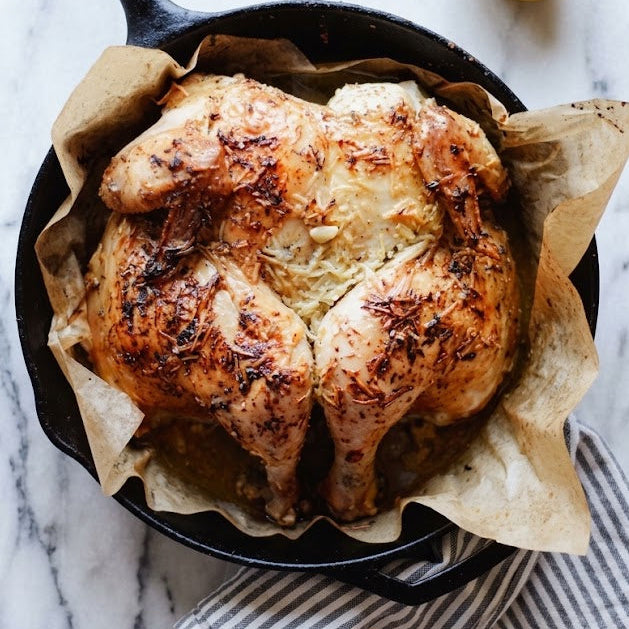 Garlic Parmesan Roast Chicken: Whole