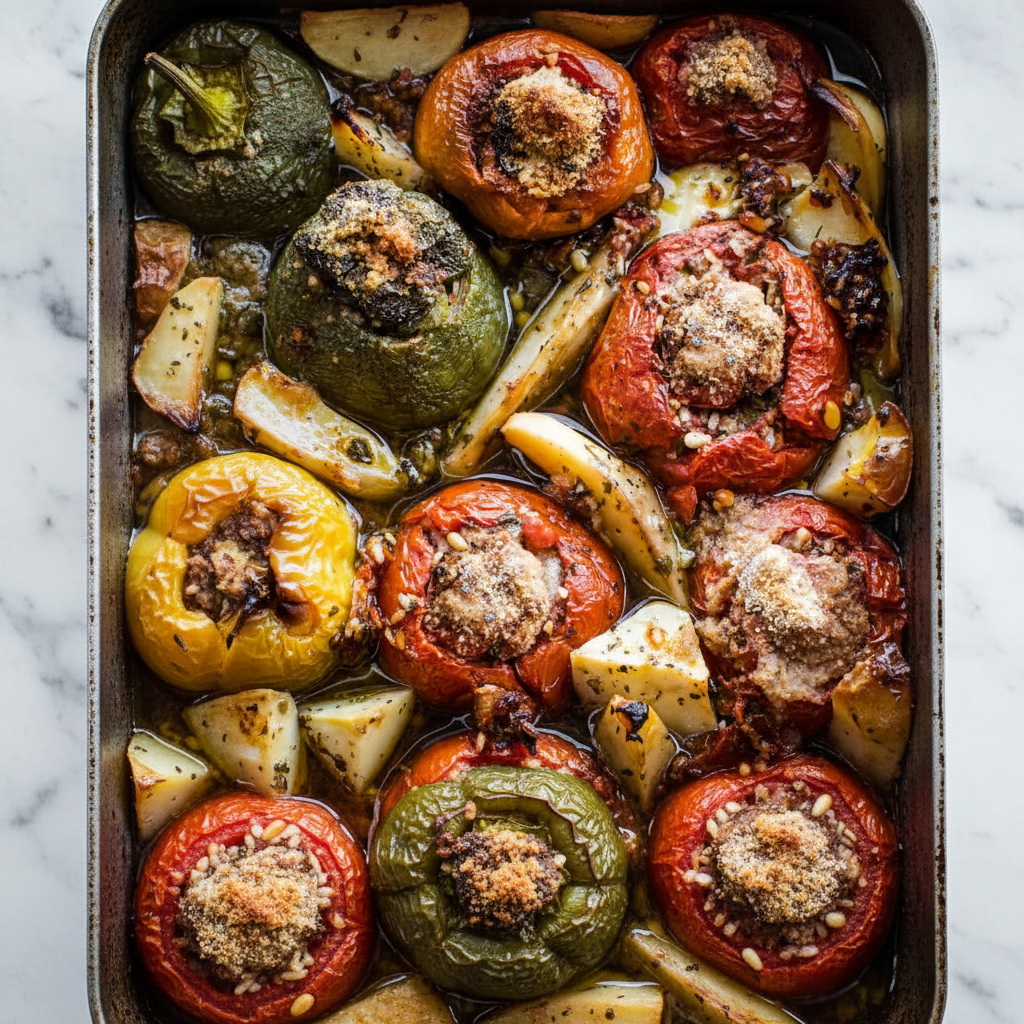 Greek Gemista (Stuffed Vegetables)