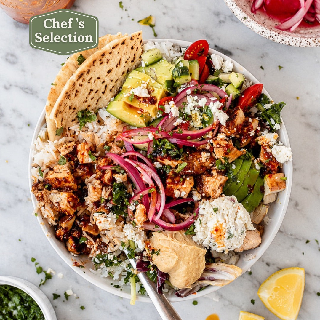 Honey Harissa Chicken Bowls