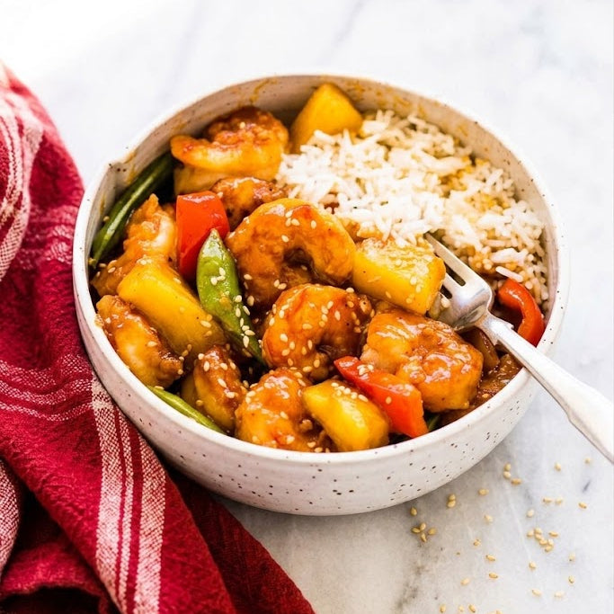 Hawaiian Pineapple Shrimp and Rice