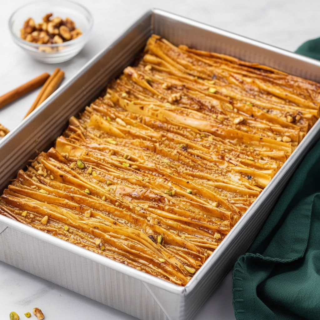 Honey Walnut Puff Pastry Crinkle Tart
