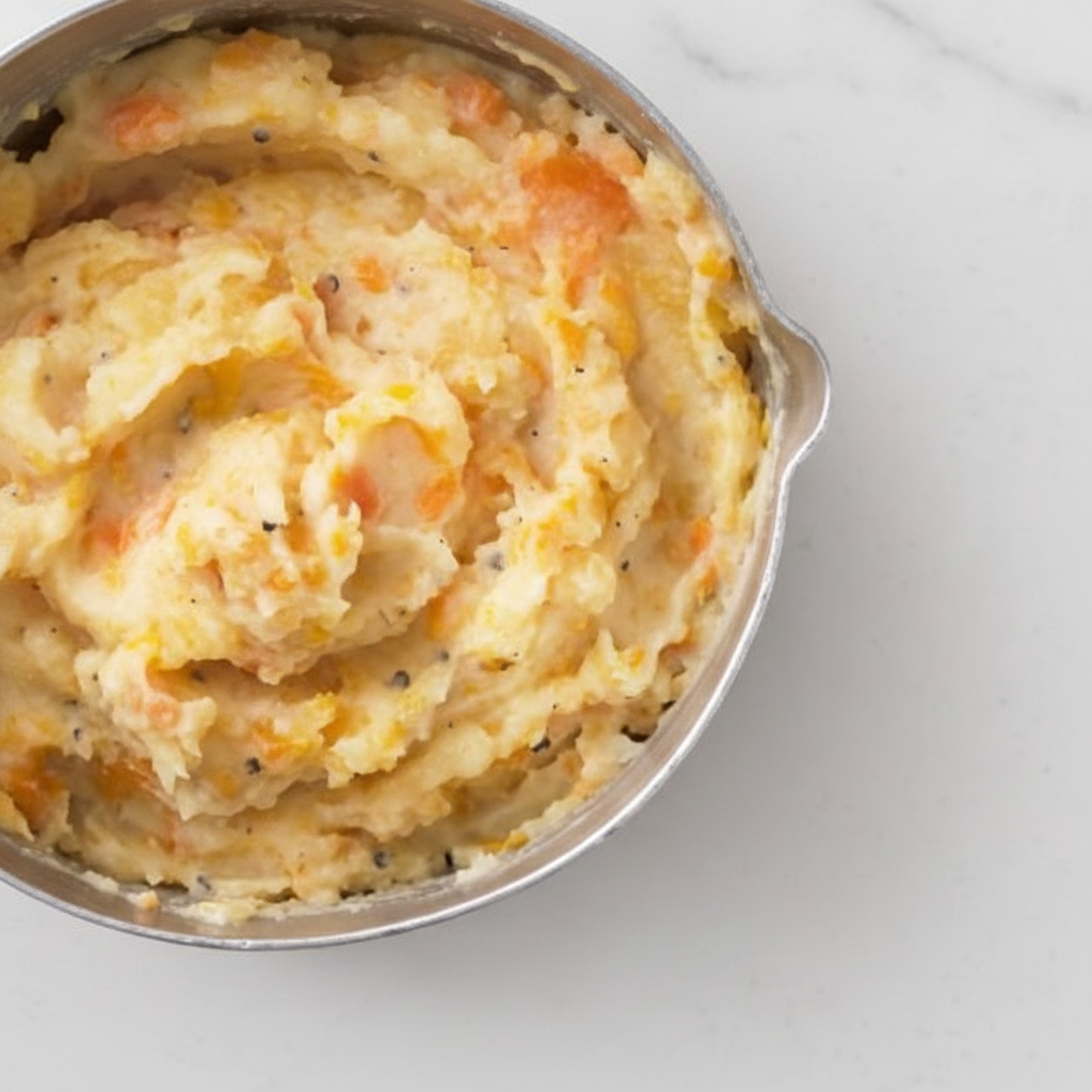 Mashed Root Vegetables and Vegetarian Gravy