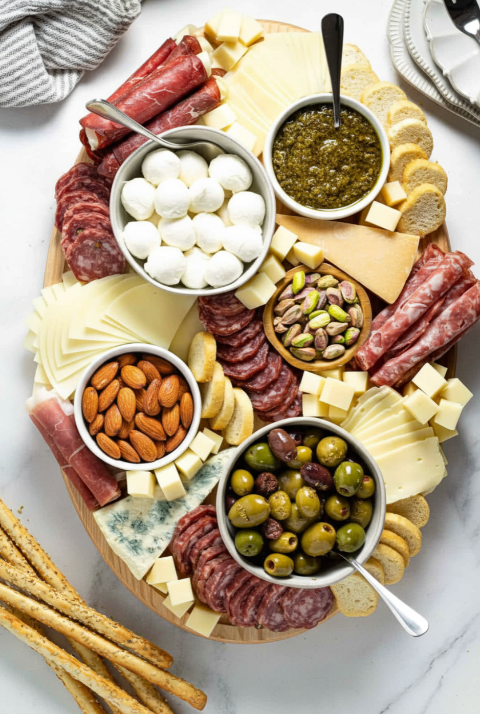 Meat and Cheese Charcuterie Board