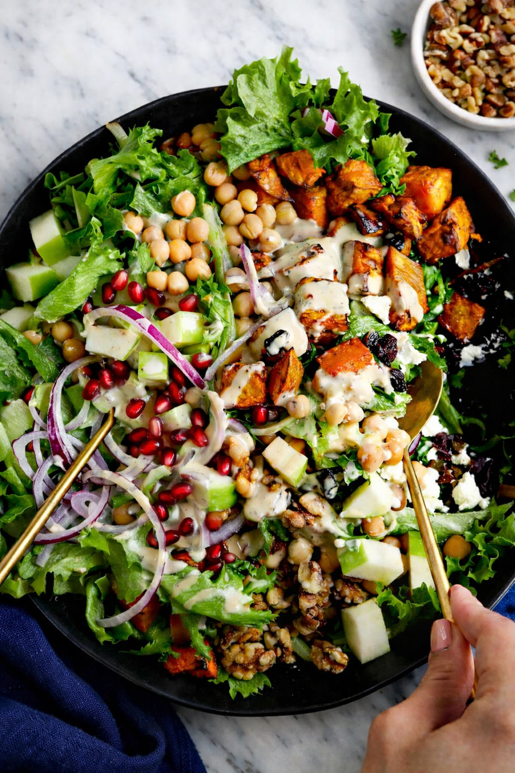 Roasted Sweet Potato Garden Bowl