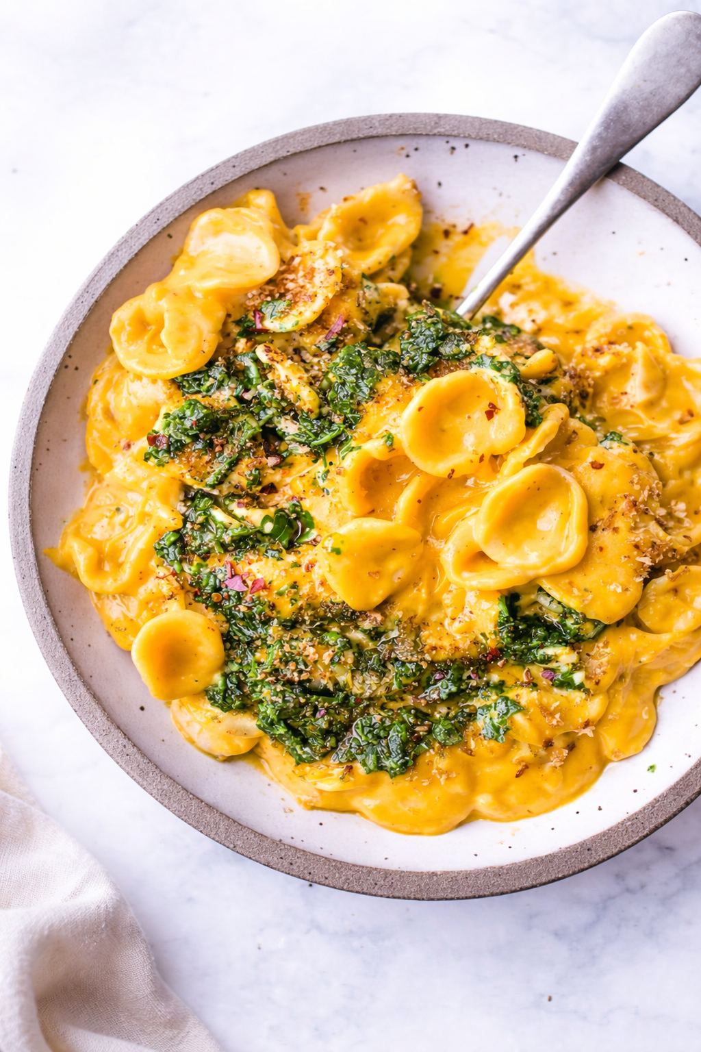 Orecchiette with Carrot Miso Sauce