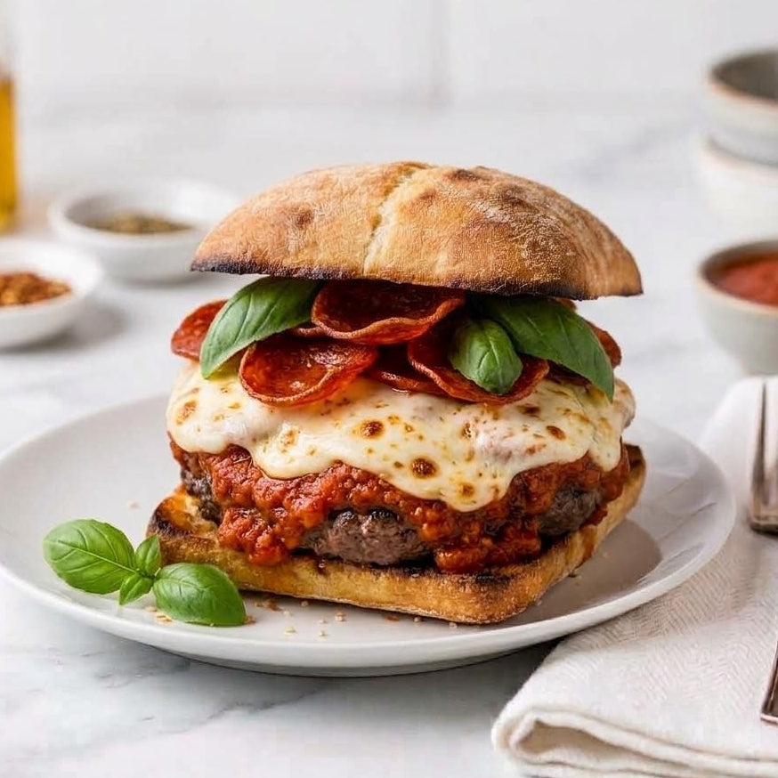 Pepperoni Pizza Burger