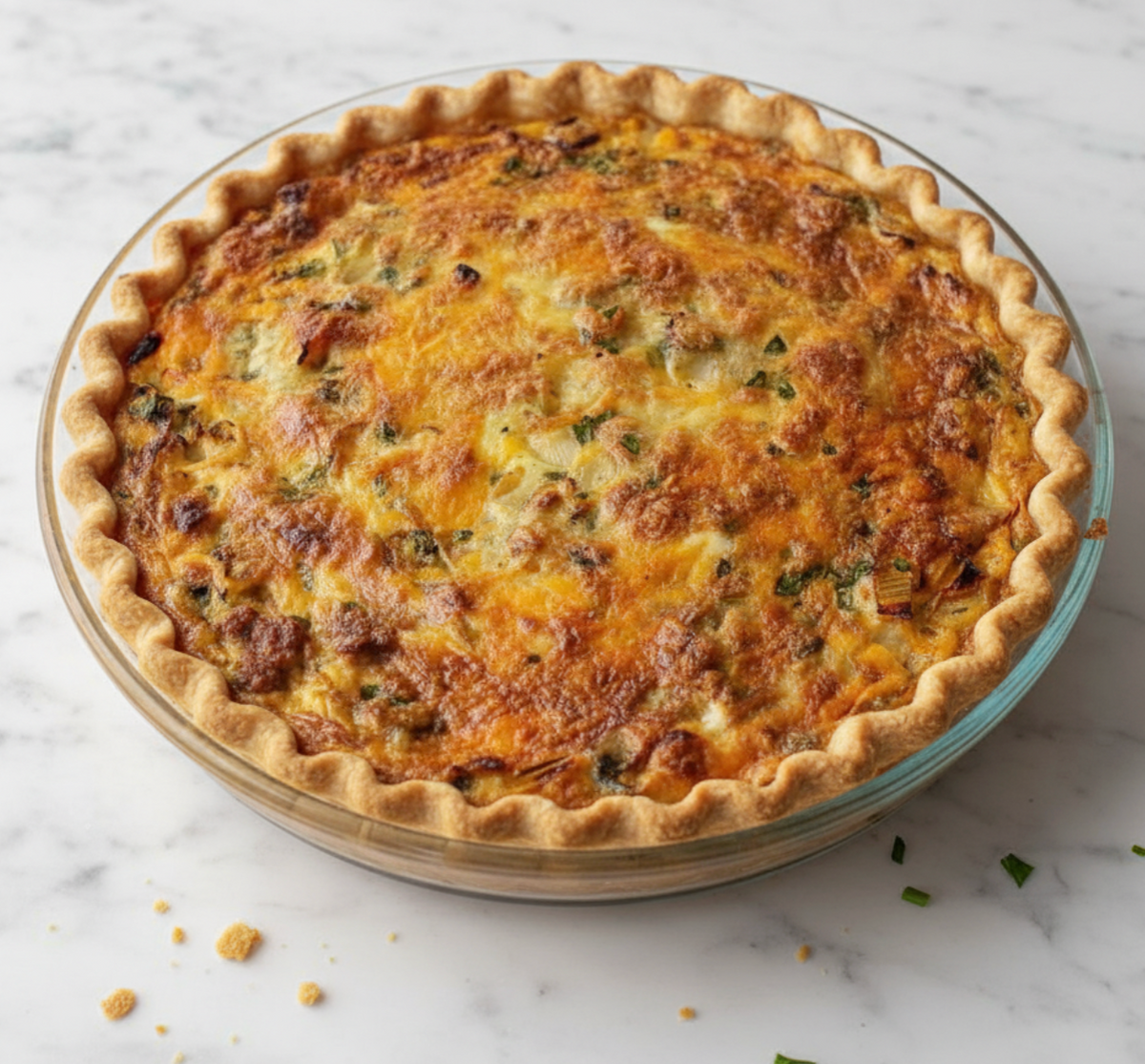 Sausage Caramelized Onion Quiche