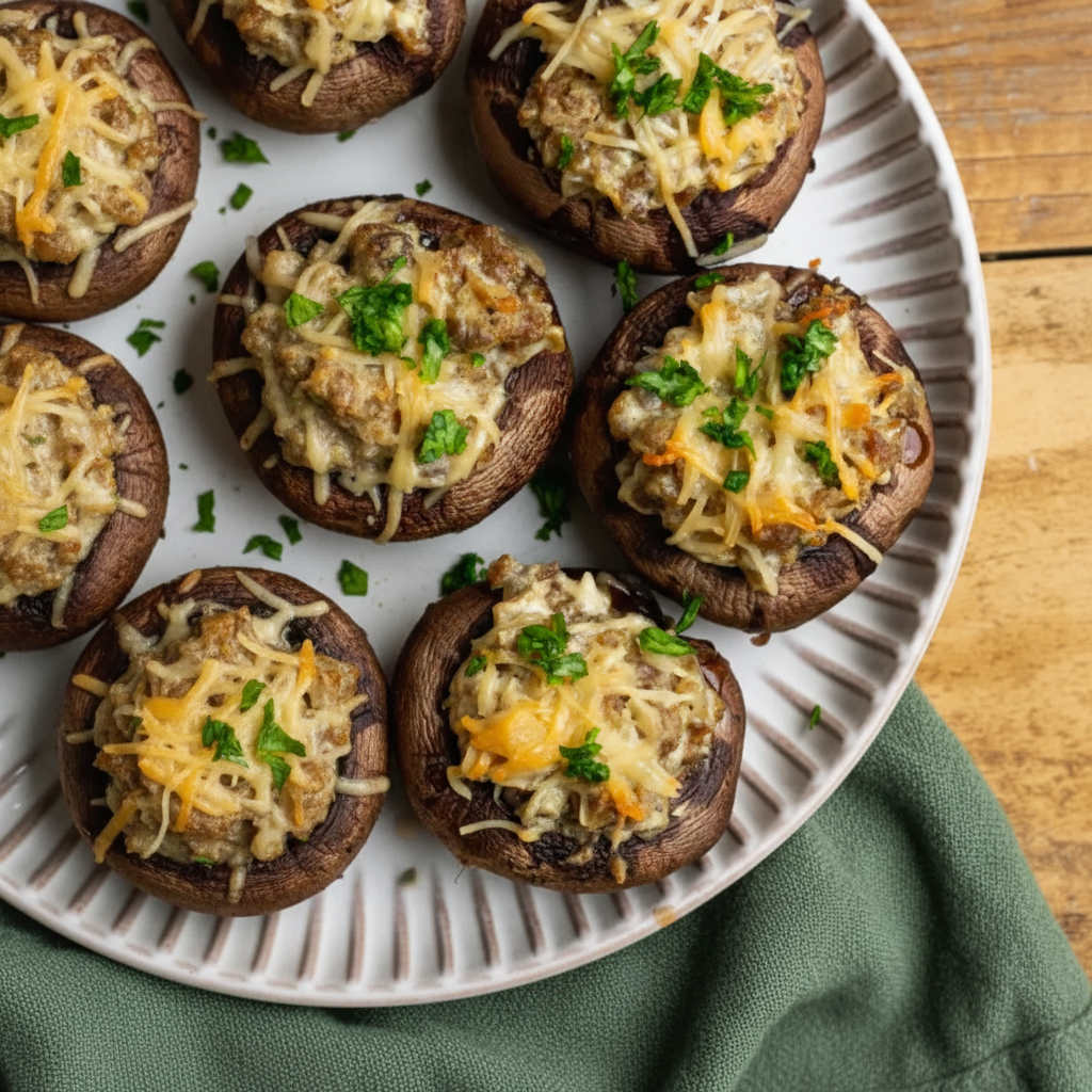 Sausage Stuffed Mushrooms
