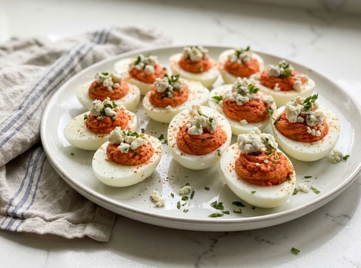 Buffalo Deviled Eggs