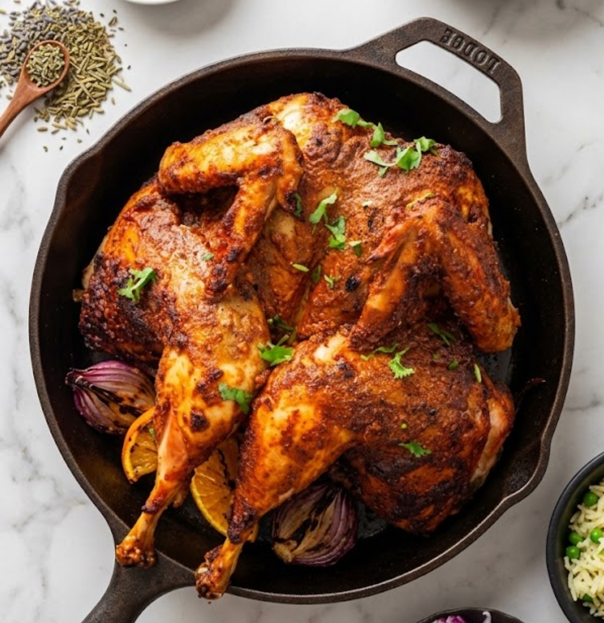 Indian Spiced Roast Chicken: Whole