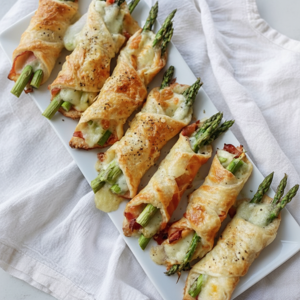 Asparagus and Prosciutto Puff Pastry