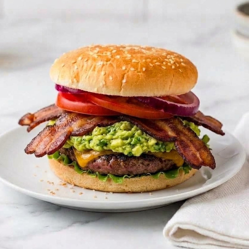 Bacon Guacamole Cheeseburger