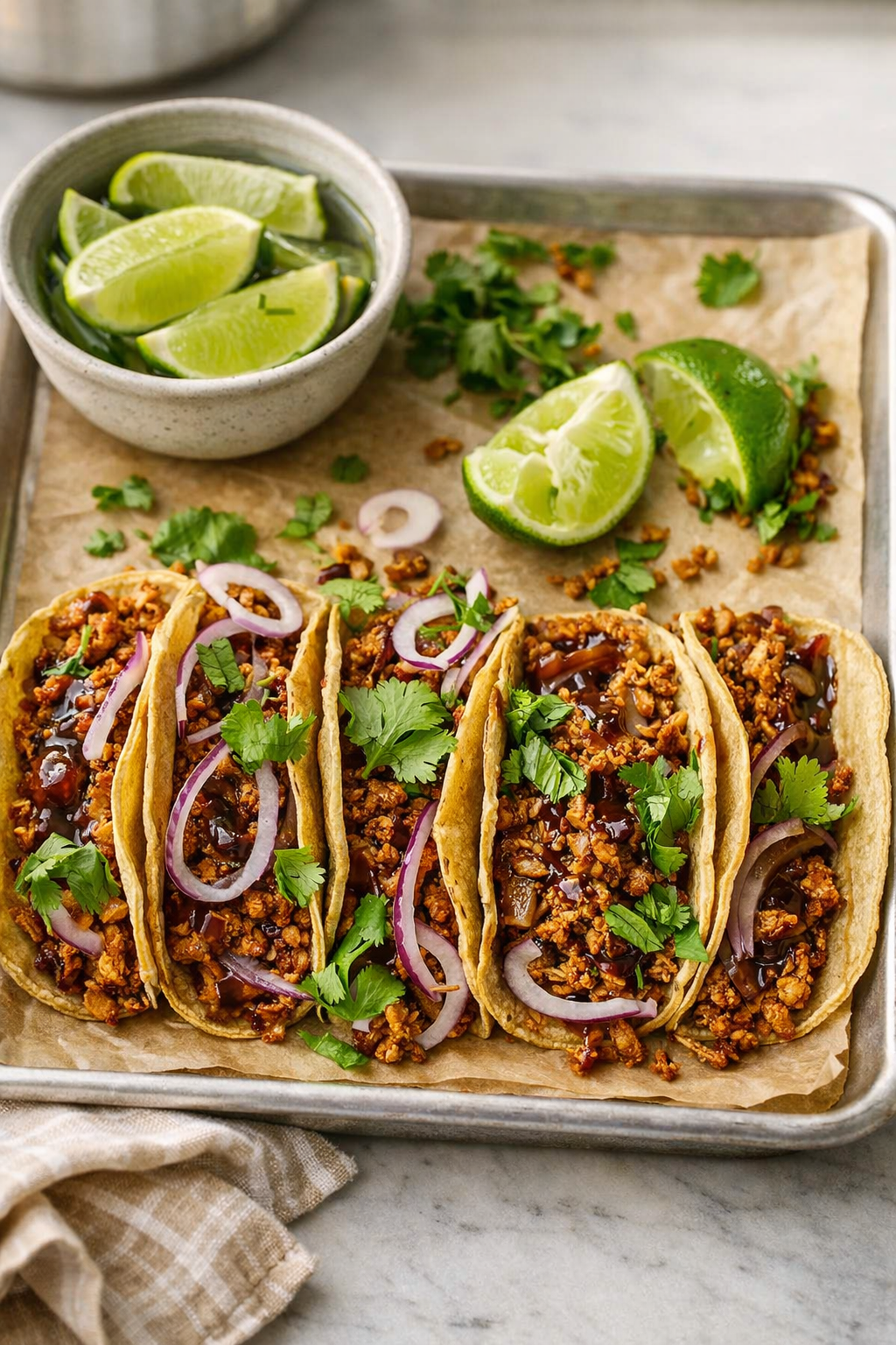 BBQ Shredded Tofu Tacos