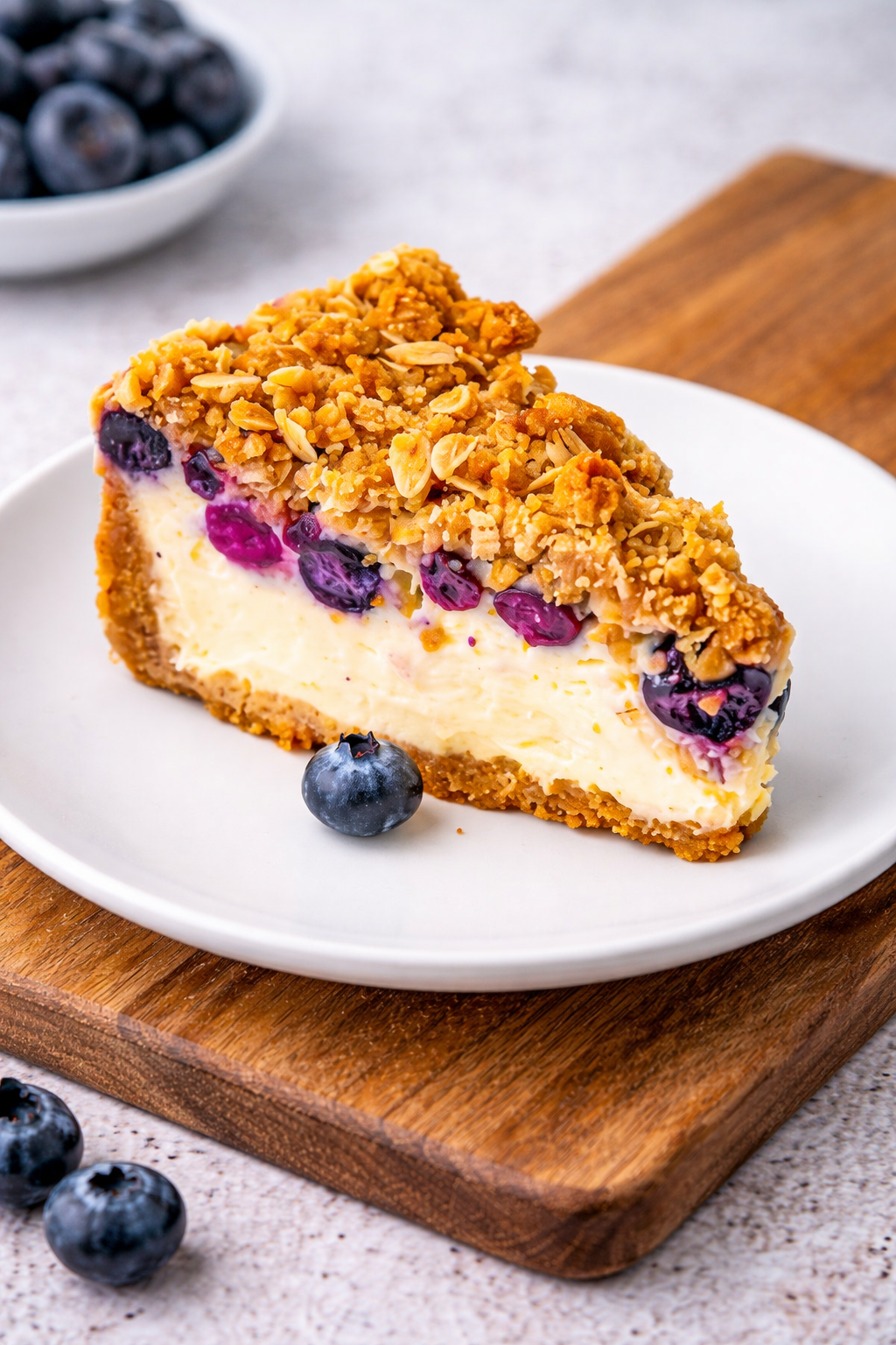 Blueberry Crumble Cheesecake