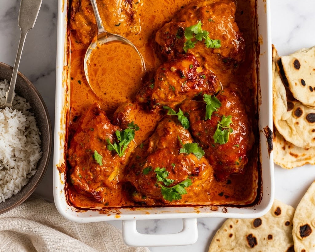Butter Chicken with Basmati Rice & Naan