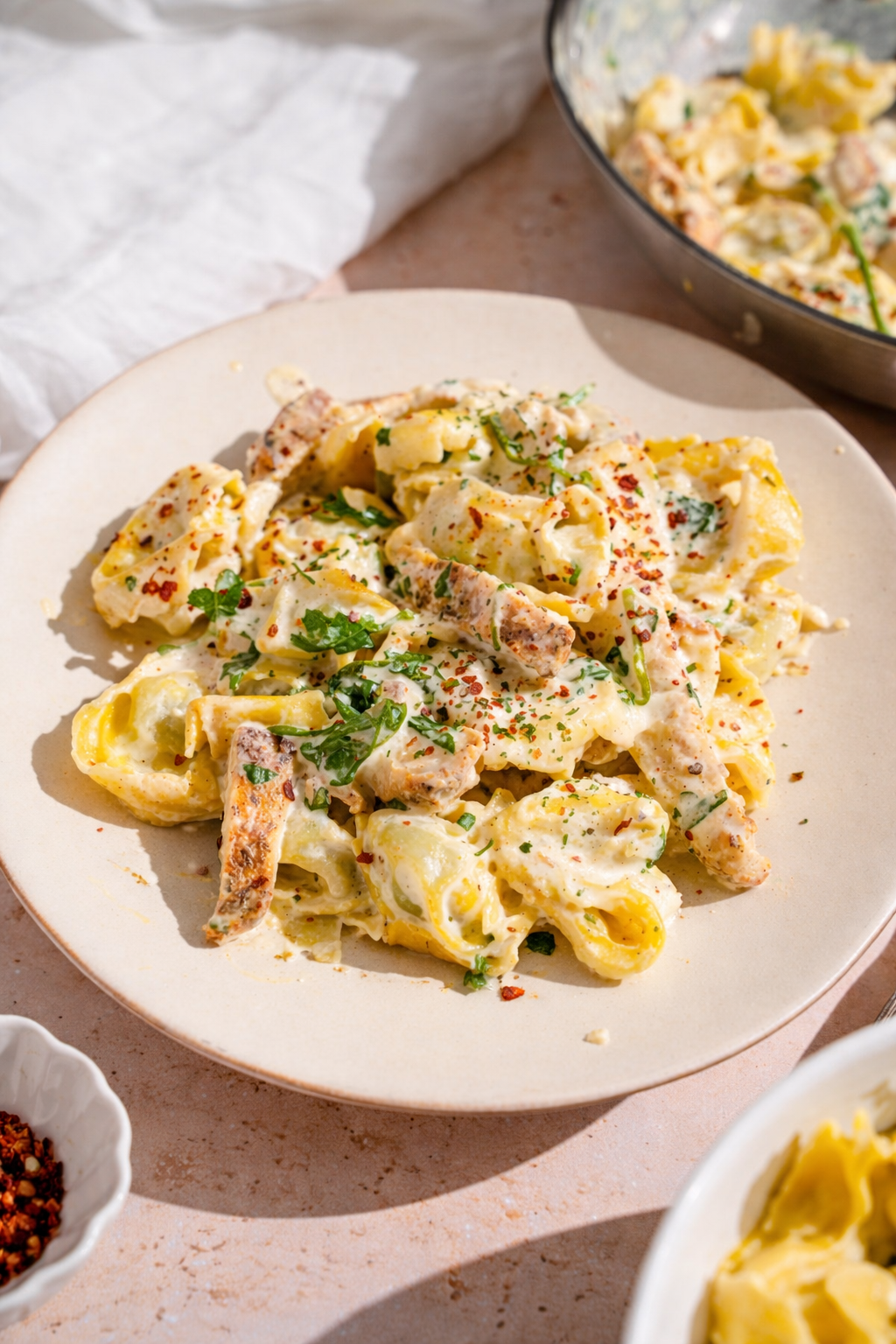 Chicken Tortellini Alfredo (Olive Garden Copycat)