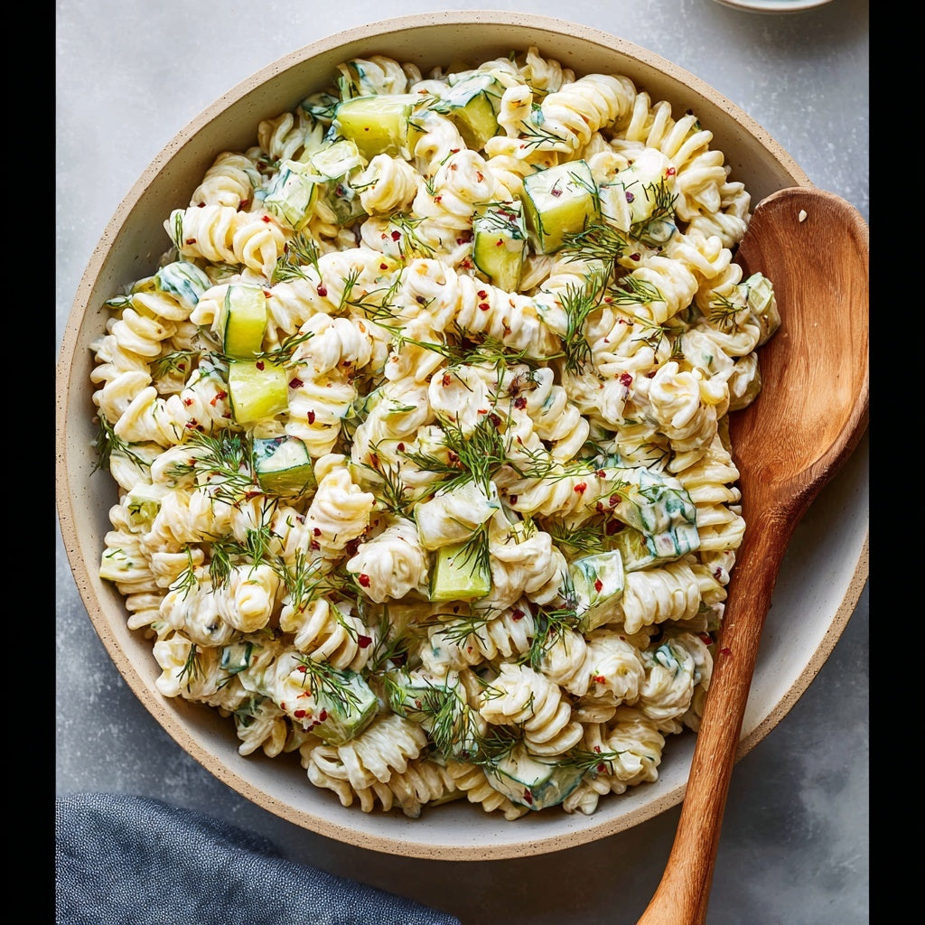Dill Pickle Pasta Salad