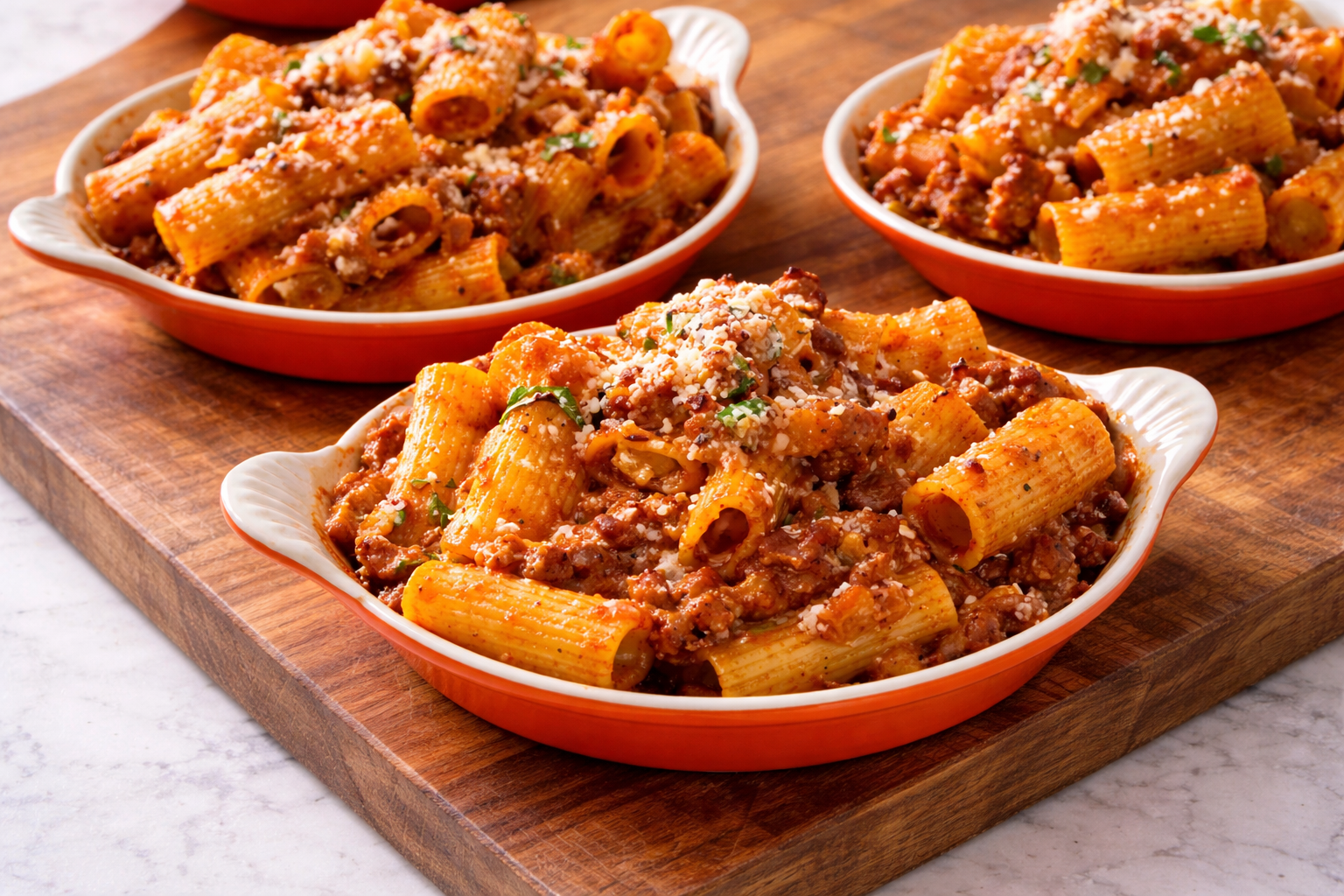 Fennel Sausage Baked Rigatoni