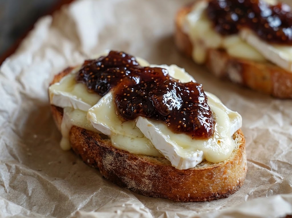 Brie and Fig Crostini