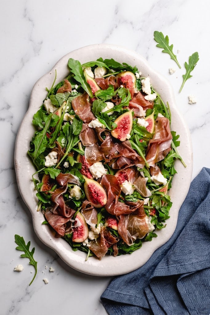 Fig Prosciutto Arugula with Balsamic Dressing