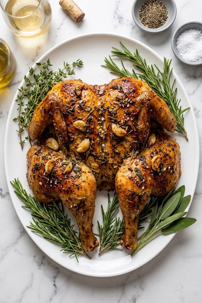 Garlic and Herb Roast Chicken- Whole