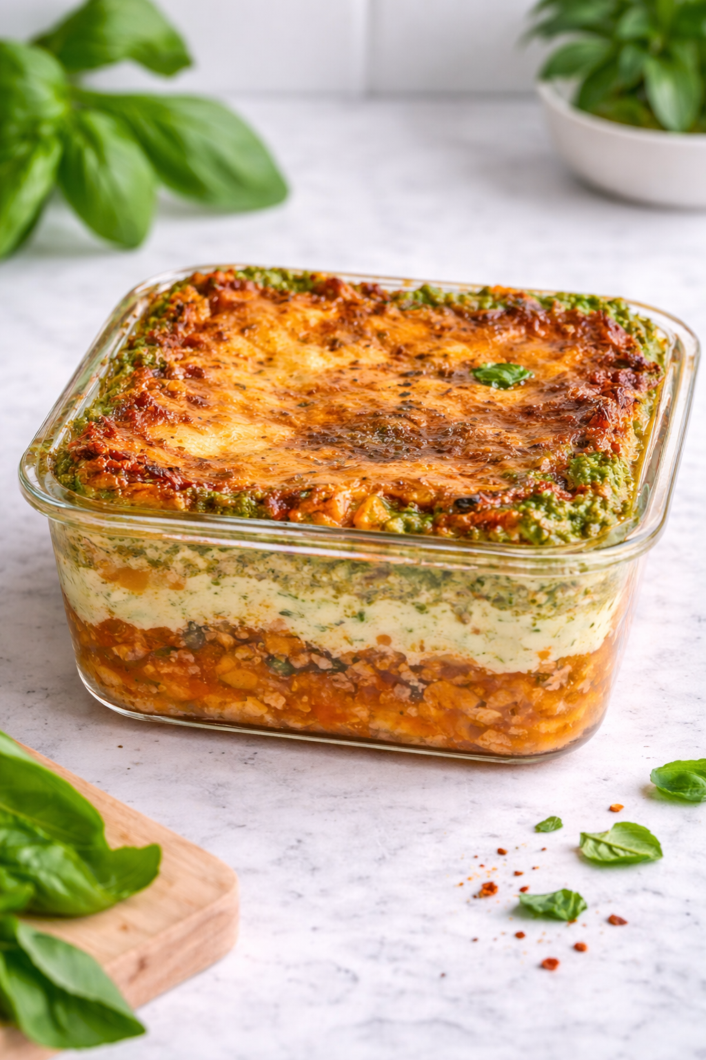 High Protein Vegetarian Lasagna
