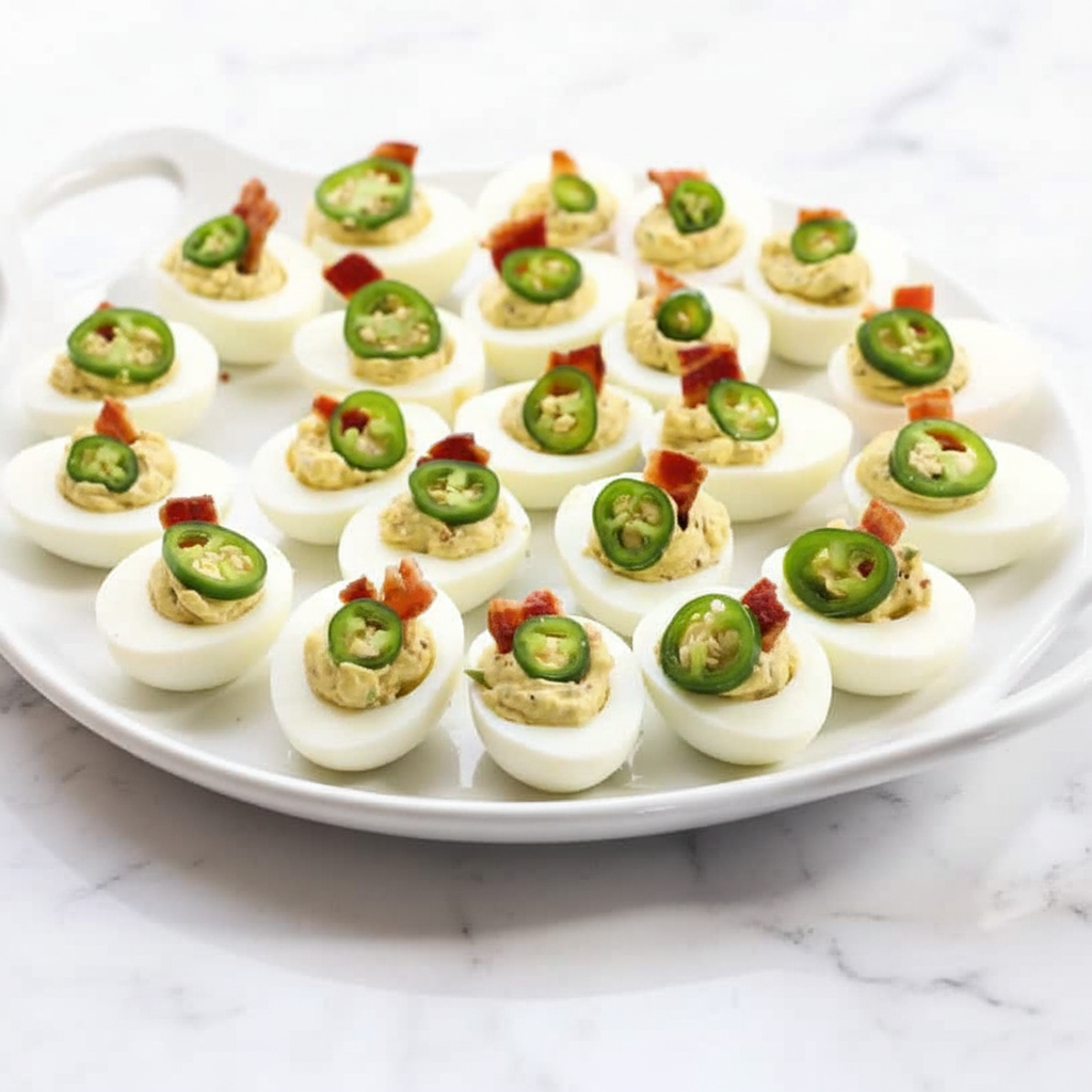 Bacon Jalapeno Deviled Eggs