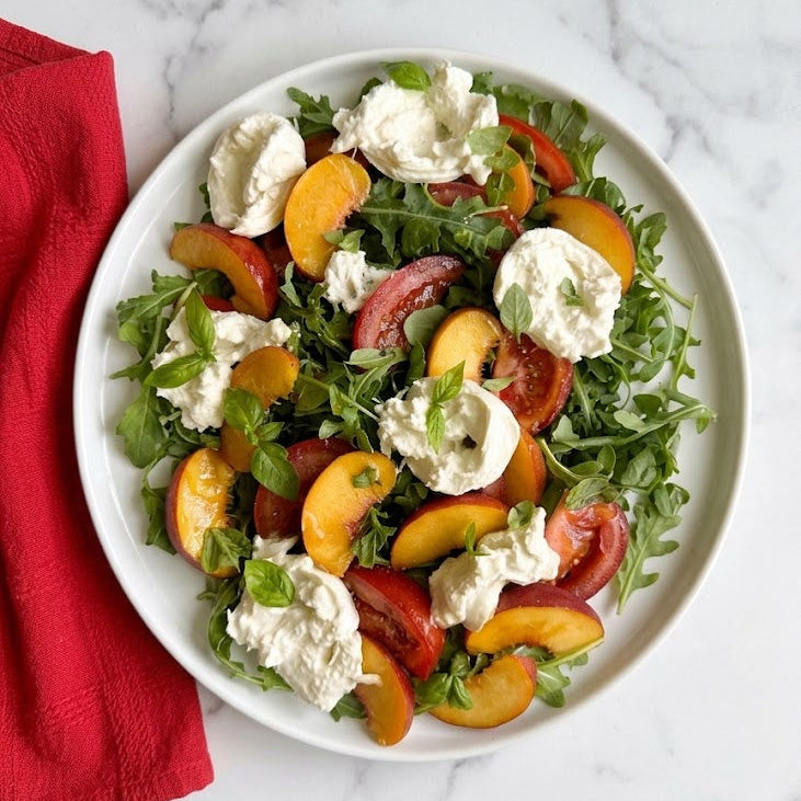 Peach and Burrata Salad