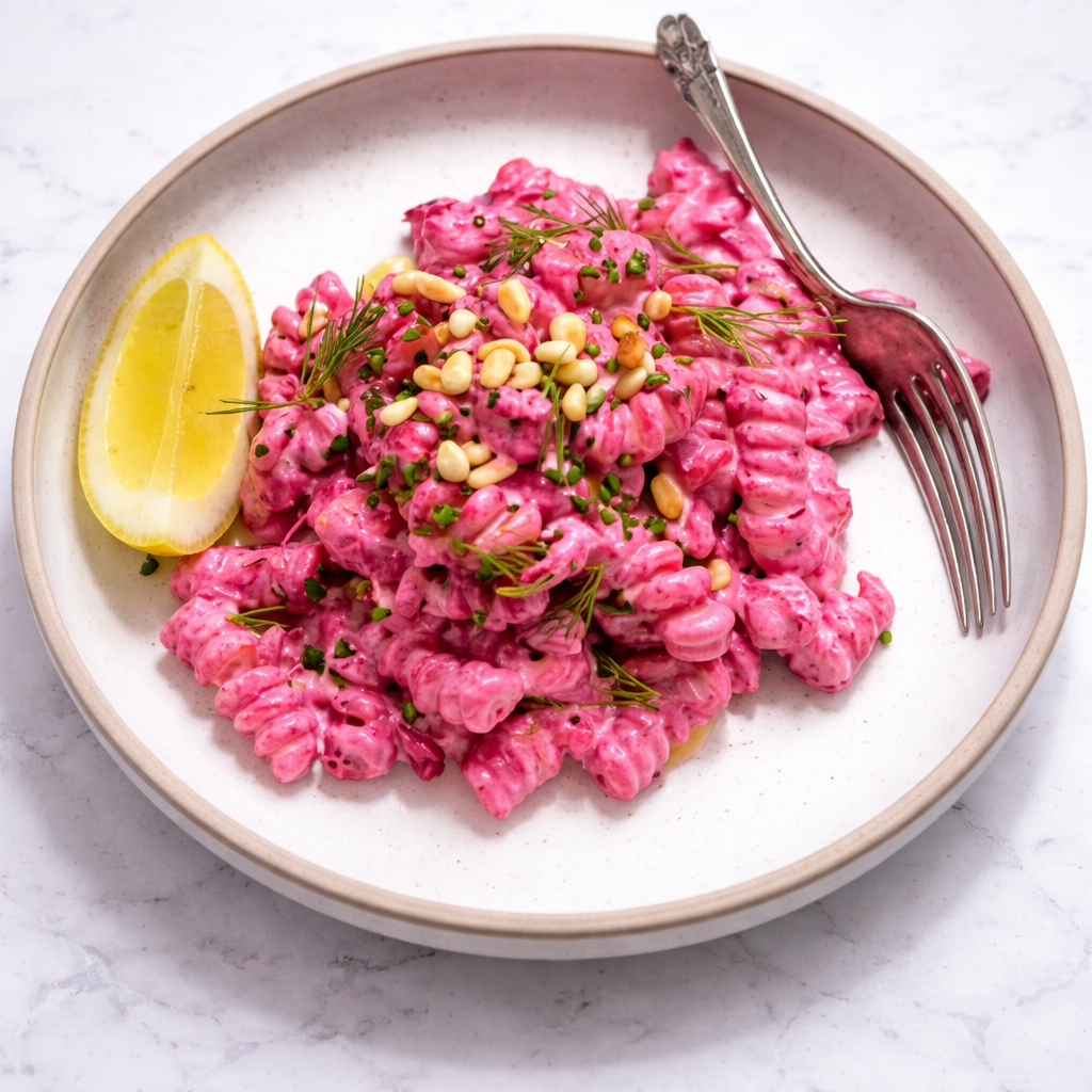 Pink Pasta Salad
