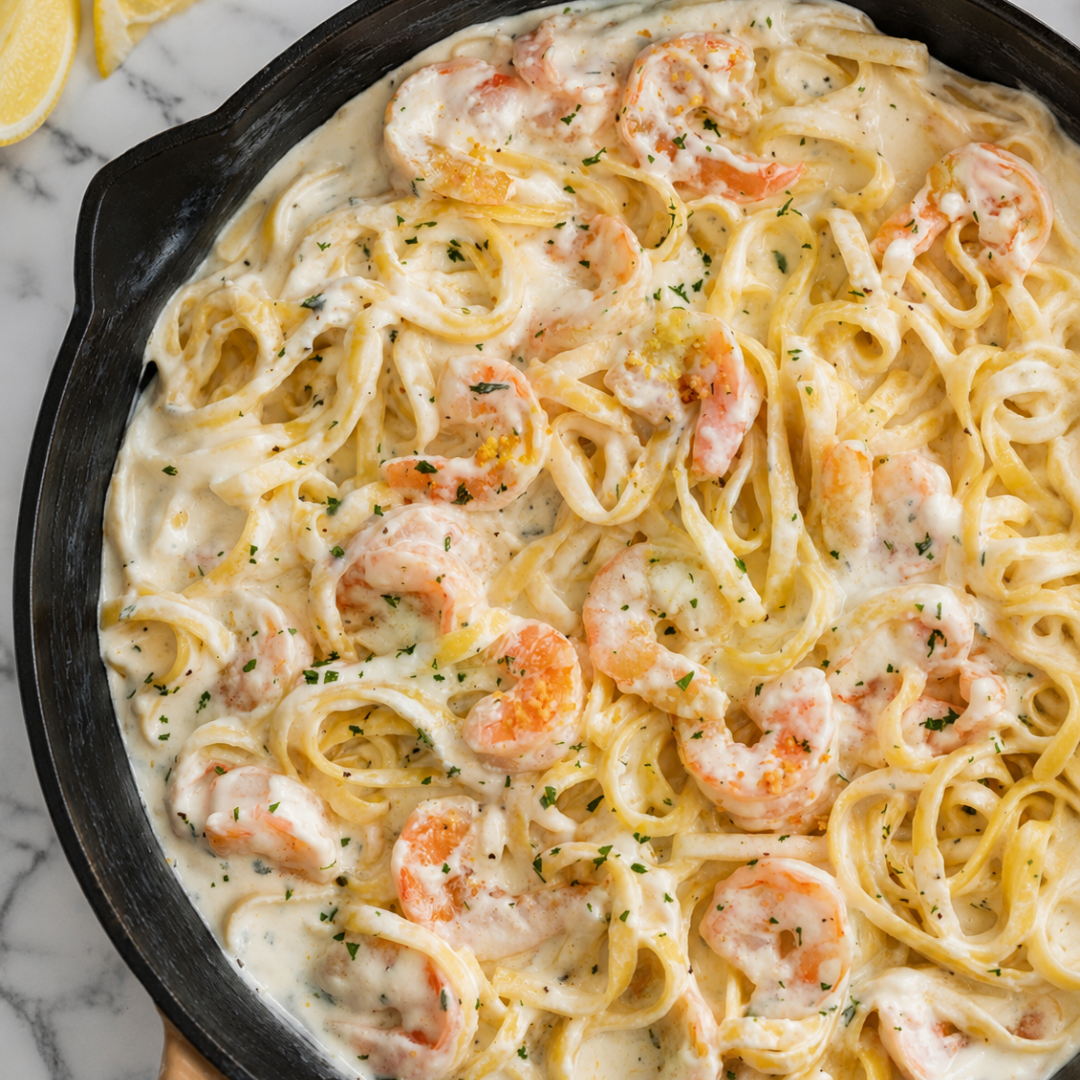 Shrimp Fettuccine Alfredo