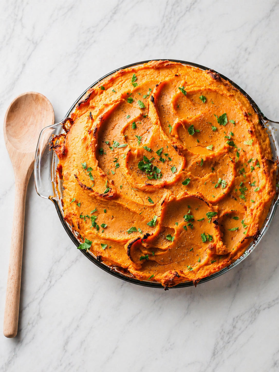 Brown Butter Sage Sweet Potato & Chicken Shepherds Pie