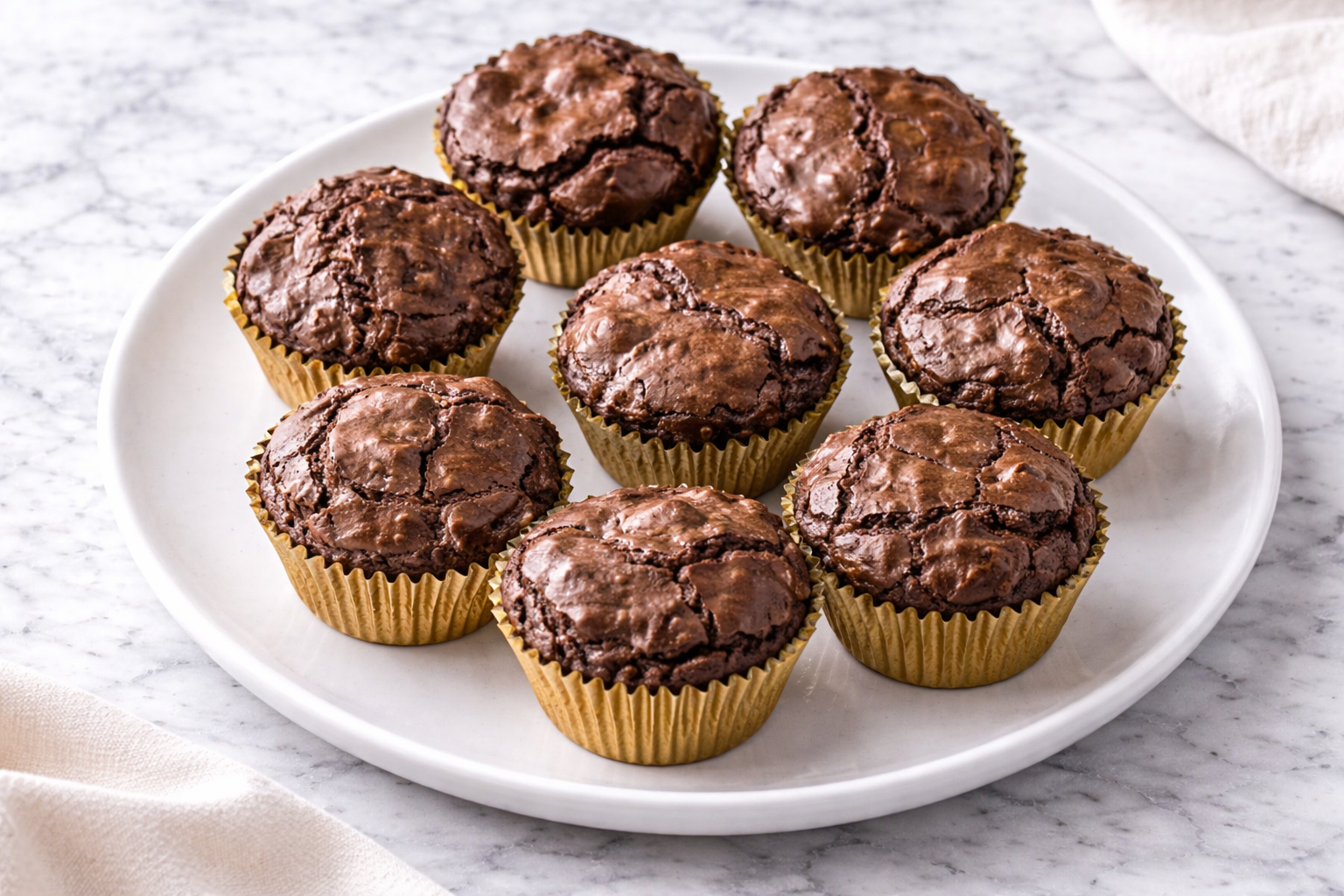 Triple Chocolate Brownie Cups