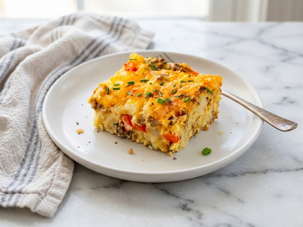 Turkey Sausage and Potato Brunch Casserole