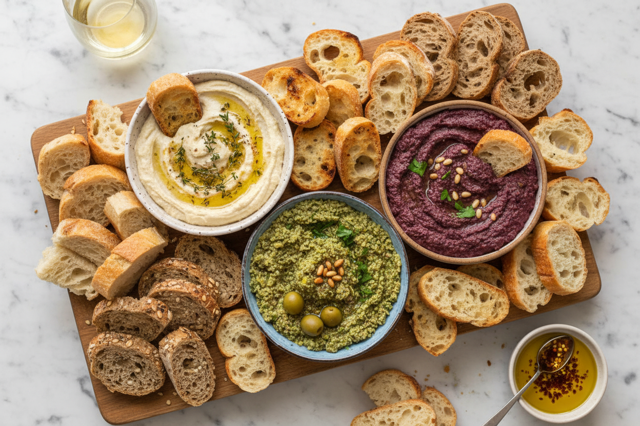 Tuscan Trio Dip Board