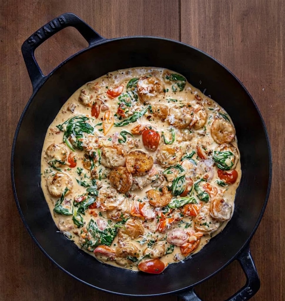 Tuscan Shrimp with Spinach and Tomatoes